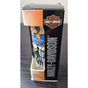 Harley-Davidson Shot Glass Dale's Mt. Vernon, IL 4" Shooter 2008 Rural Riders HD